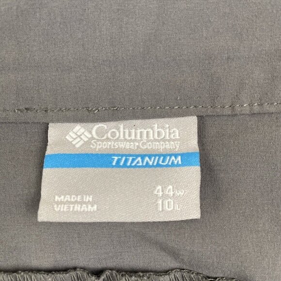 Columbia Titanium Titan Pass Shorts Men’s 44/10insActive Omni Shield Gray - Picture 5 of 11